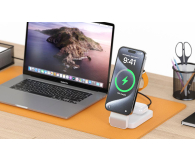 Silver Monkey Alu MagCharger Qi2 3in1 biała - 1328386 - zdjęcie 11